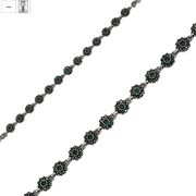 Bratara argint eleganta hematite Green