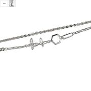 Bratara argint fluturi Butterfly