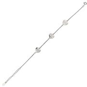 Bratara argint inimi Trio