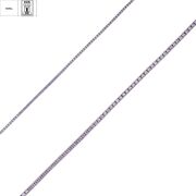 Bratara argint tennis zirconii Purple