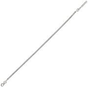 Bratara argint tennis zirconii White