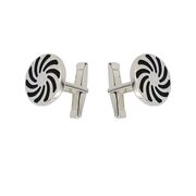 Butoni argint rotunzi Rolls