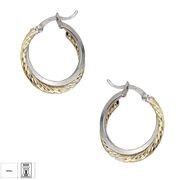 Cercei argint creola Duo