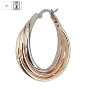 Cercei argint creola Trio