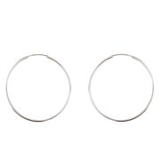 Cercei argint creole Tilly 5 cm