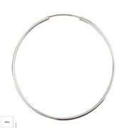 Cercei argint creole Tilly 5 cm