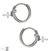 Cercei argint cruciulita Dios