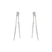 Cercei argint eleganti Ice