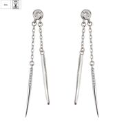 Cercei argint eleganti Ice