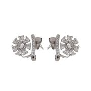 Cercei argint floare zirconii Zia