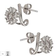 Cercei argint floare zirconii Zia