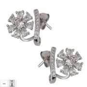 Cercei argint floare zirconii Zia