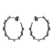 Cercei argint innegrit Taly