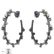 Cercei argint innegrit Taly