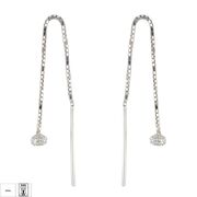 Cercei argint lungi zirconii Kya