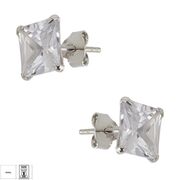 Cercei argint zirconiu patrat Cube