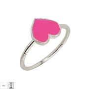 Inel argint copii inima Pink, marime 47