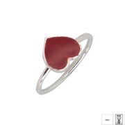 Inel argint copii inima Red, marime 42