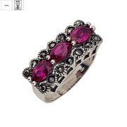 Inel argint elegant hematite Heya