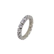 Inel argint tennis elastic Rio