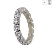 Inel argint tennis elastic Rio