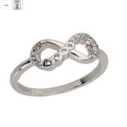 Inel argint zirconii Infinity, marime 56