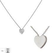 Lant argint Simple heart