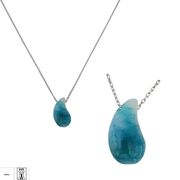 Lant argint elegant Larimar