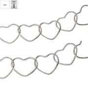 Lant argint masiv inimi Multi