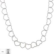 Lant argint masiv inimi Multi