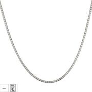 Lant argint tennis zirconii White