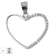 Pandantiv argint inima Single