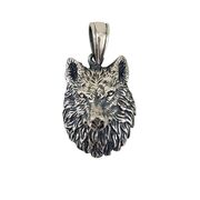 Pandantiv argint masiv Wolf