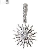 Pandantiv argint zirconii Sun