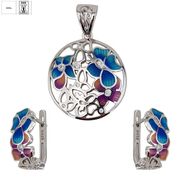 Set argint multicolor email Frey