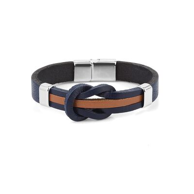 Bratara albastra, Daniel Klein, pentru barbati, din piele, DKLB.0608.17