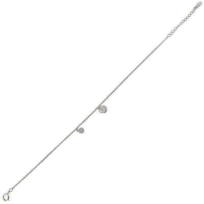 Bratara argint cu doua talismane