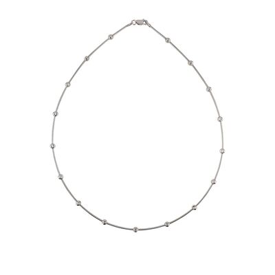 Lant argint fix Silver Dots