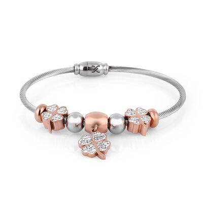 Bratara argintie, Daniel Klein, pentru dama, din otel inoxidabil, DKJ.3.2087-3