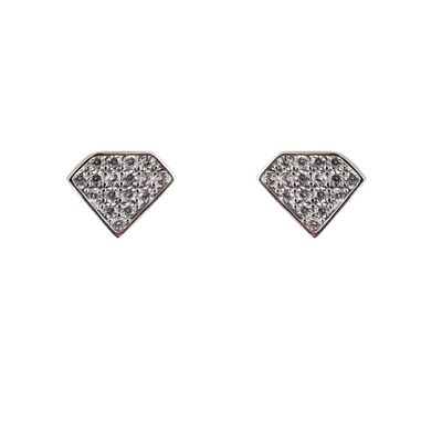 Cercei argint diamant Royal