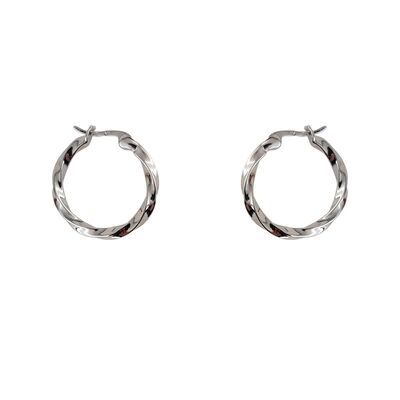 Cercei argint rotunzi model rasucit Charmaine