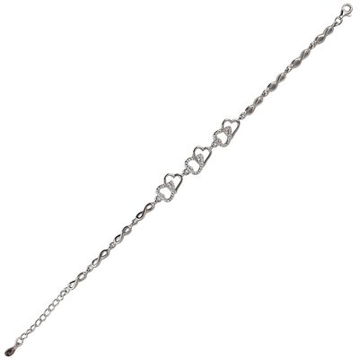 Bratara argint inimioare Kiara