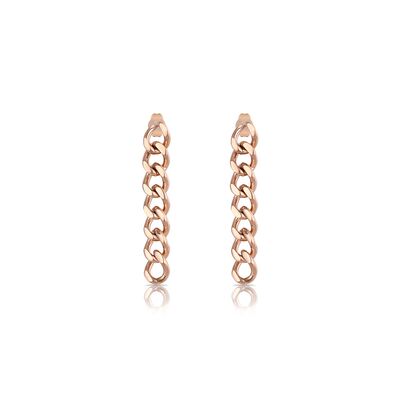 Cercei auriu rose, Daniel Klein, pentru dama, din otel inoxidabil, DKJ.3.5003-3