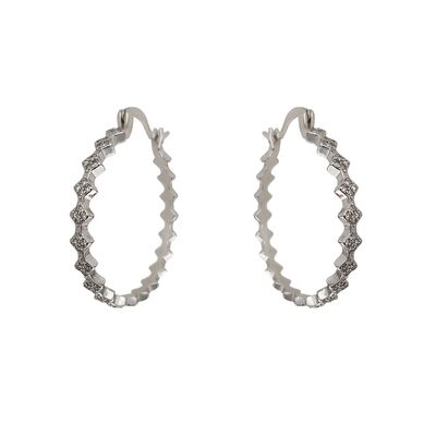 Cercei argint rotunzi deosebiti Leila