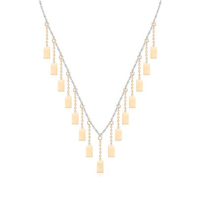 Lant bicolor, Freelook, pentru dama, din otel inoxidabil, FRJ.3.6005-2