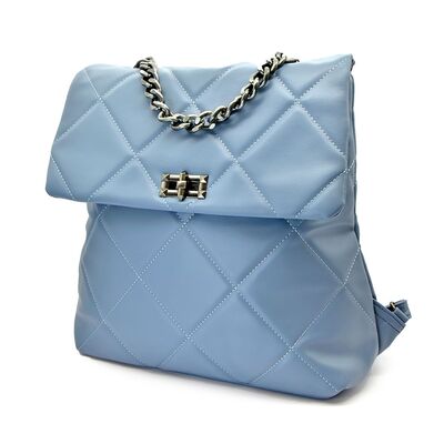 Rucsac Avery Din Piele Ecologica Albastra