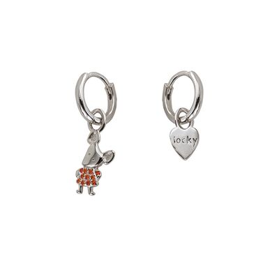 Cercei argint copii asimetrici Locky