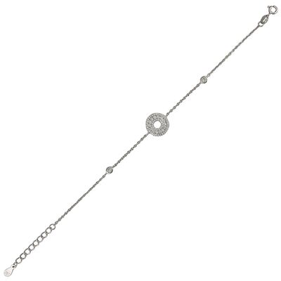 Bratara argint cerc zirconii Thia