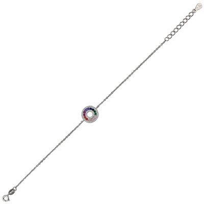 Bratara argint cerc multicolor Thia