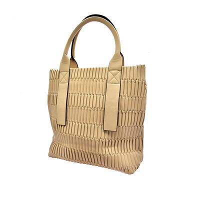 Poseta Anabel piele ecologica bej